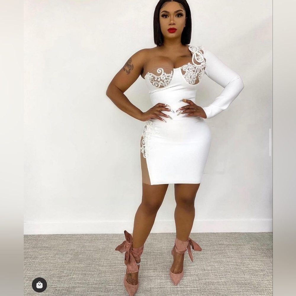 Sexy White Bandage Dress